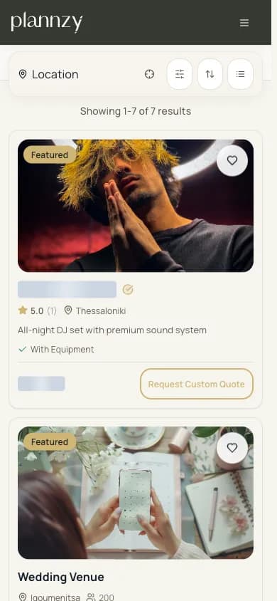 Plannzy: Explore on mobile